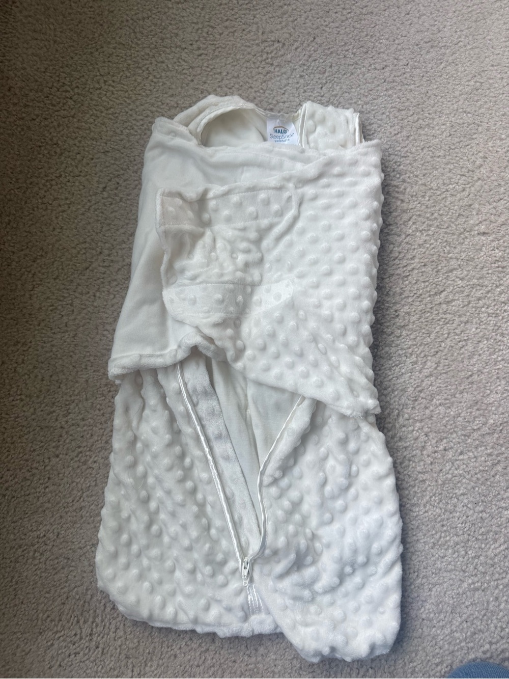 White Halo Baby Sleeping Bag Swaddle